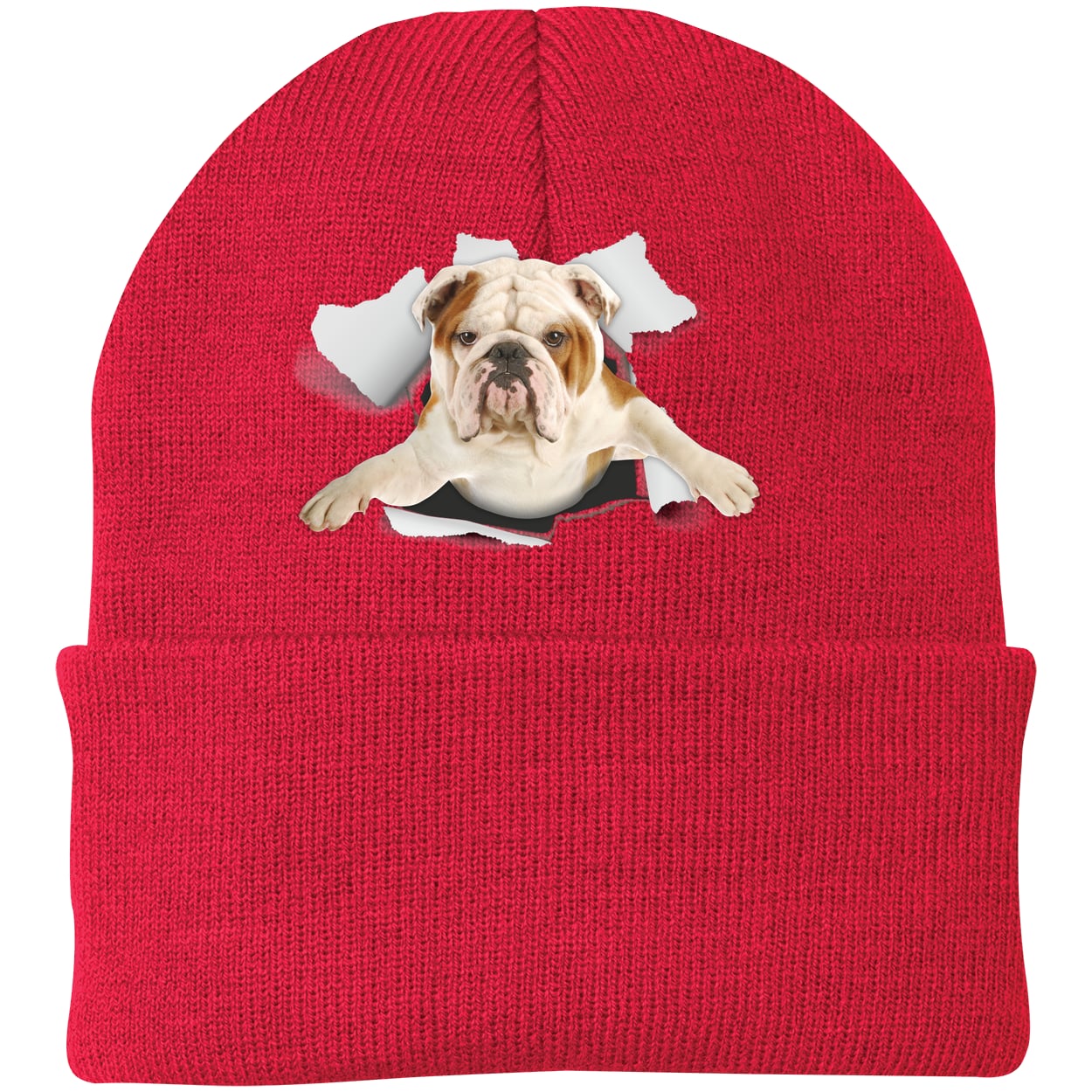 CP90 Port & Company Knit Beanie - Athletic Red