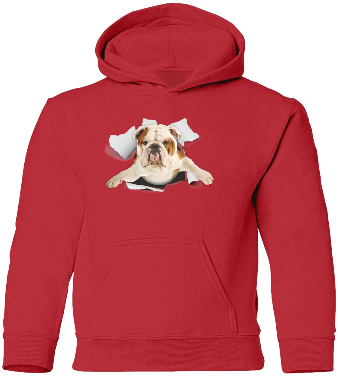 G185B Gildan Youth Pullover Hoodie - Red