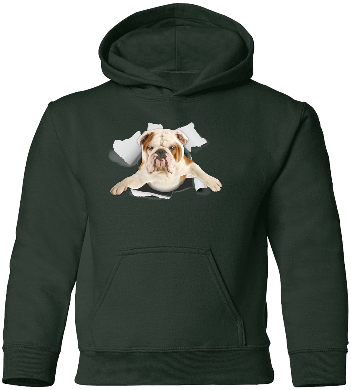 G185B Gildan Youth Pullover Hoodie - Forest Green