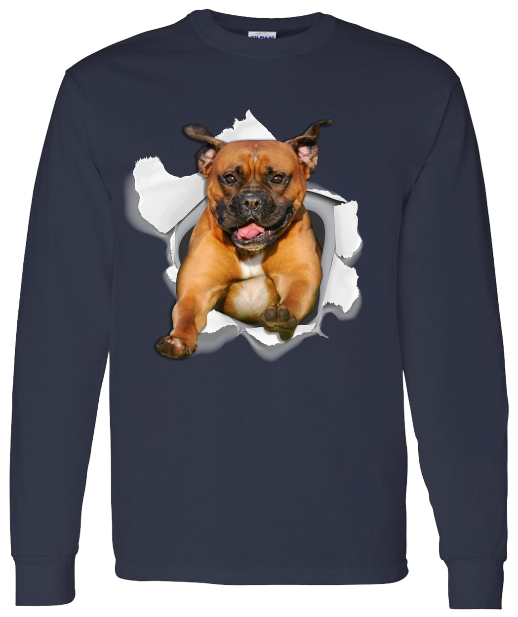 G540 LS T-Shirt 5.3 oz. - Navy