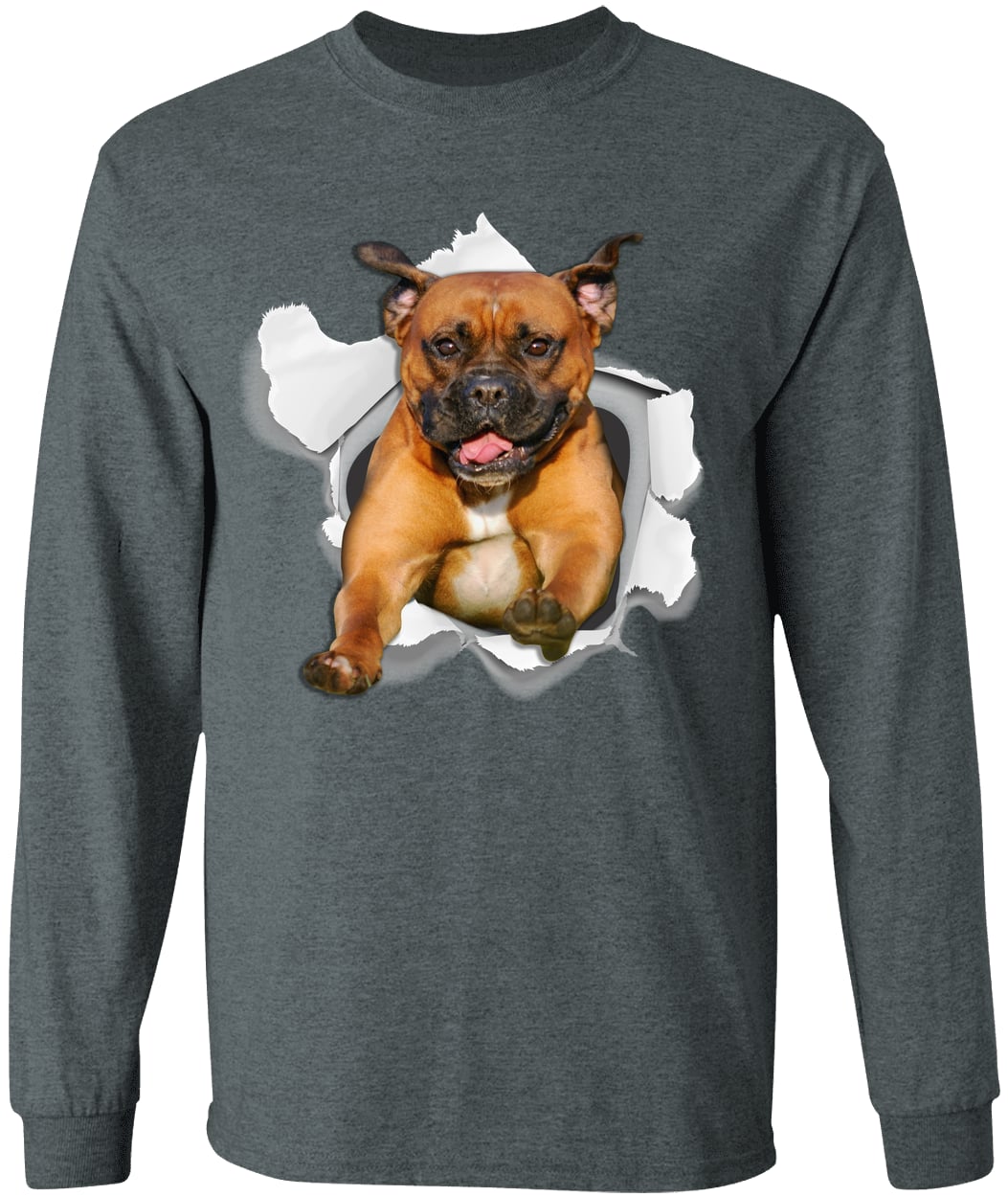 G540 LS T-Shirt 5.3 oz. - Dark Heather