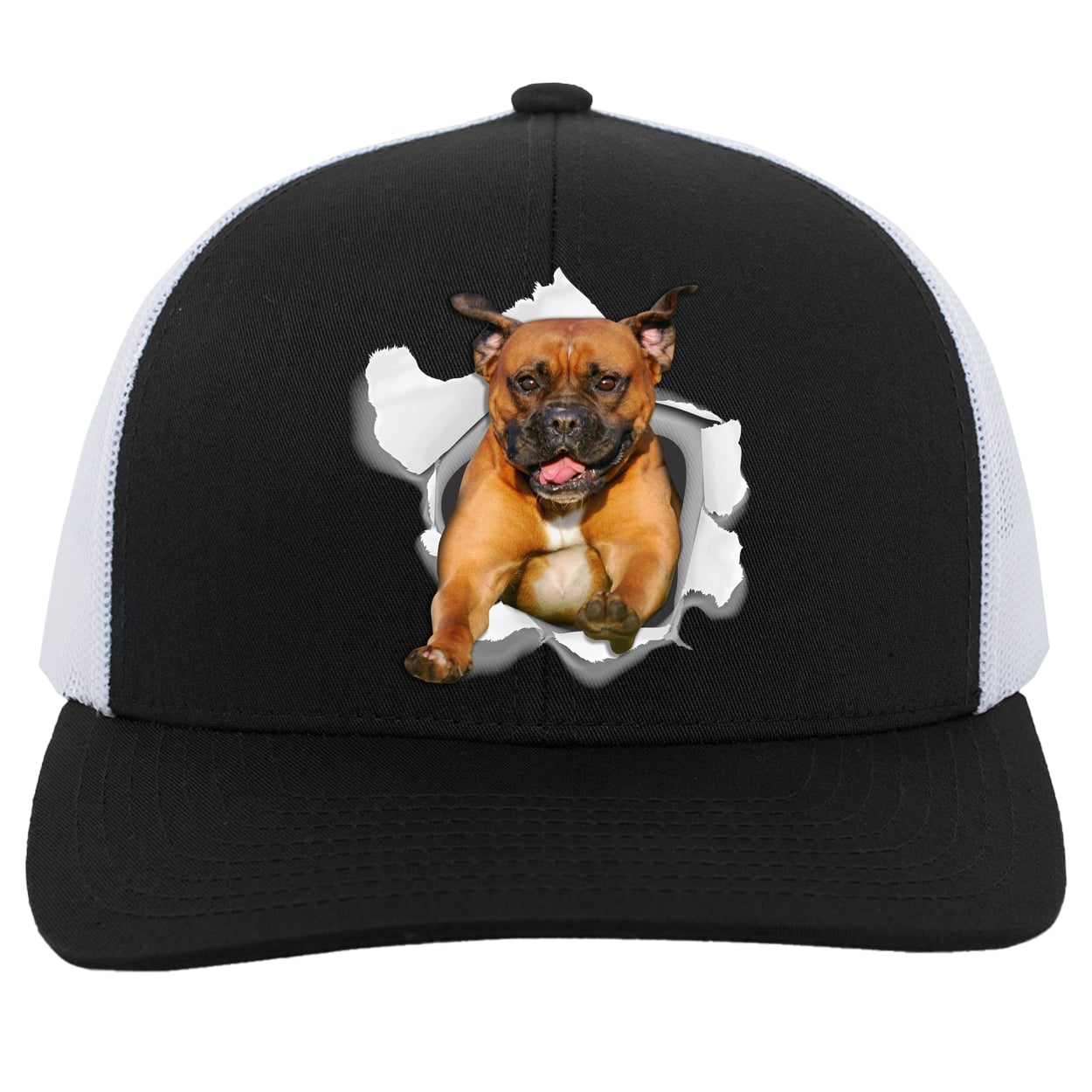 104C Trucker Snap Back - Black/White