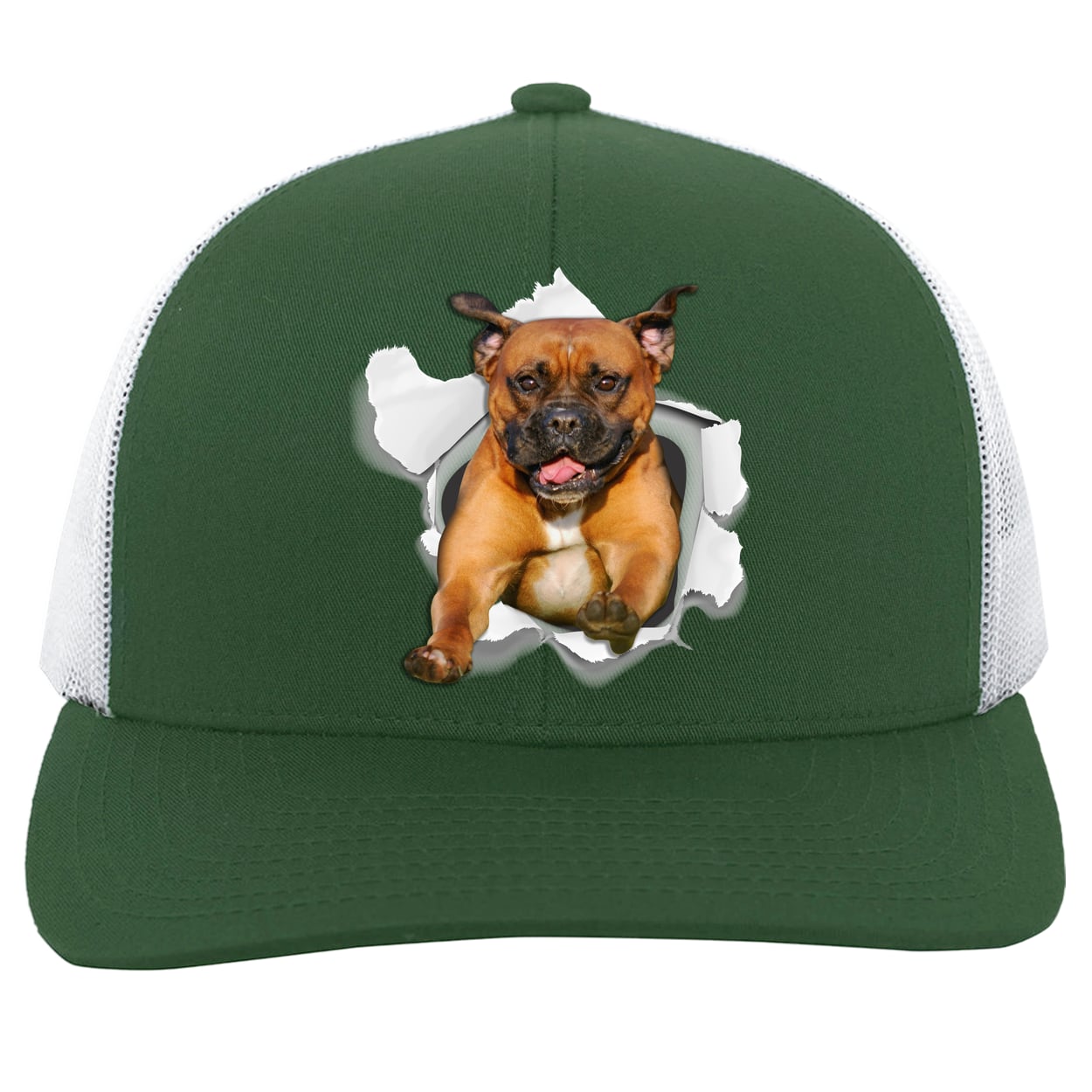 104C Trucker Snap Back - Dark Green/White