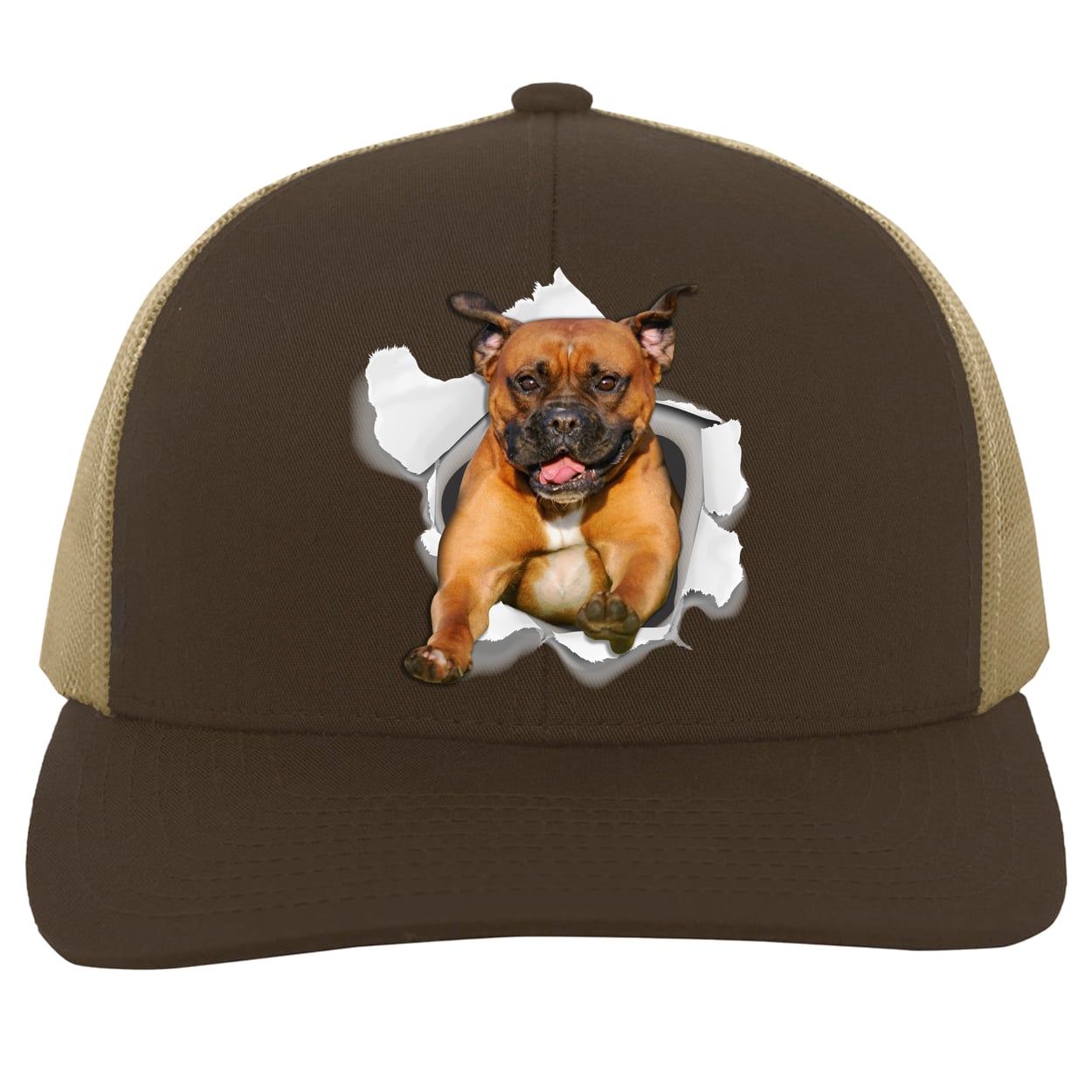 104C Trucker Snap Back - Brown/Khaki