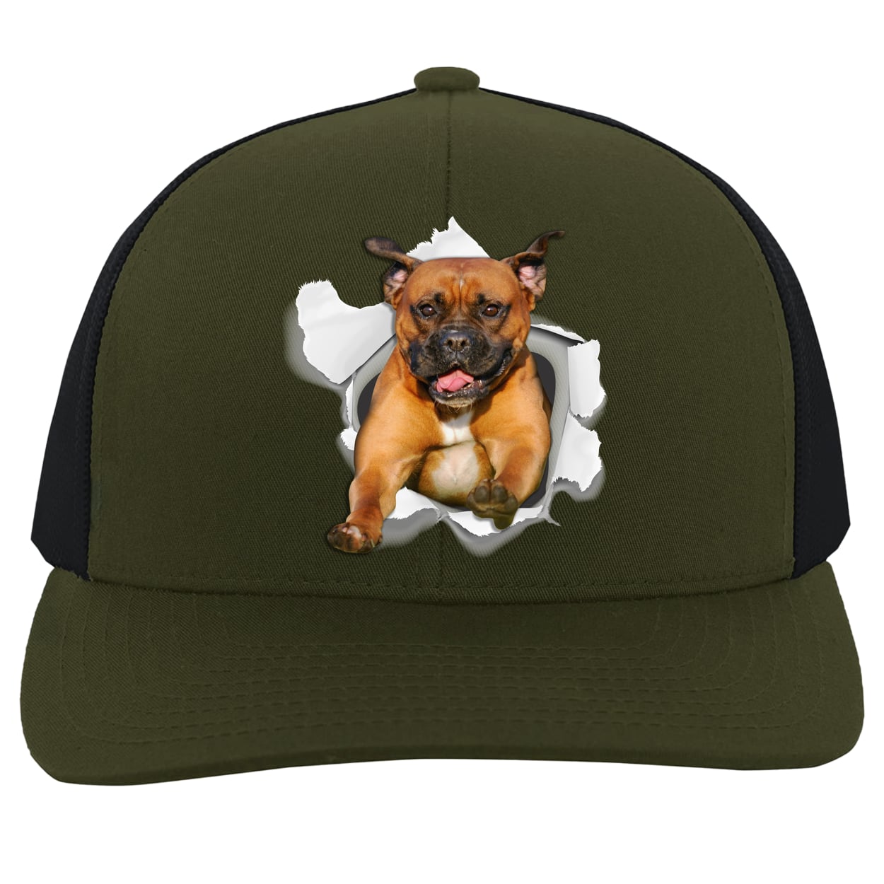 104C Trucker Snap Back - Moss/Charcoal