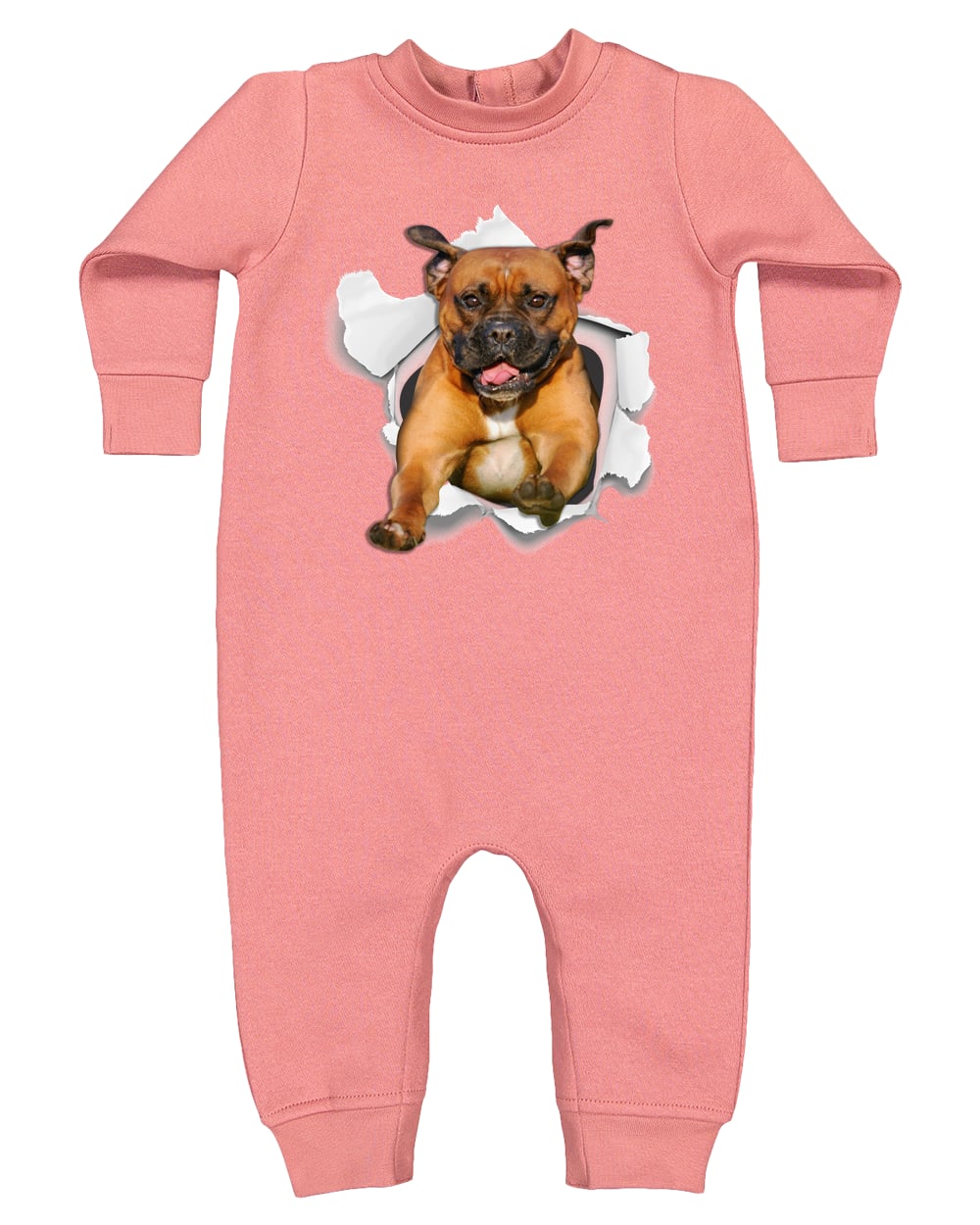 4447 Rabbit Skins Infant Fleece One-Piece Bodysuit - Mauvelous