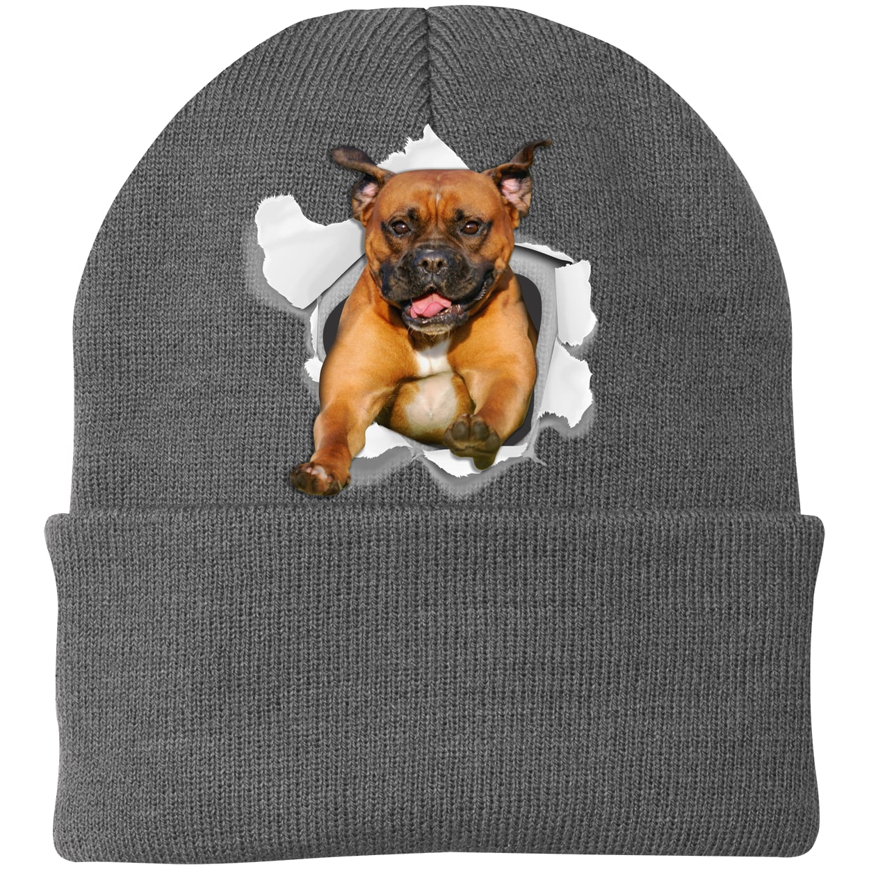 CP90 Port & Company Knit Beanie - Athletic Oxford