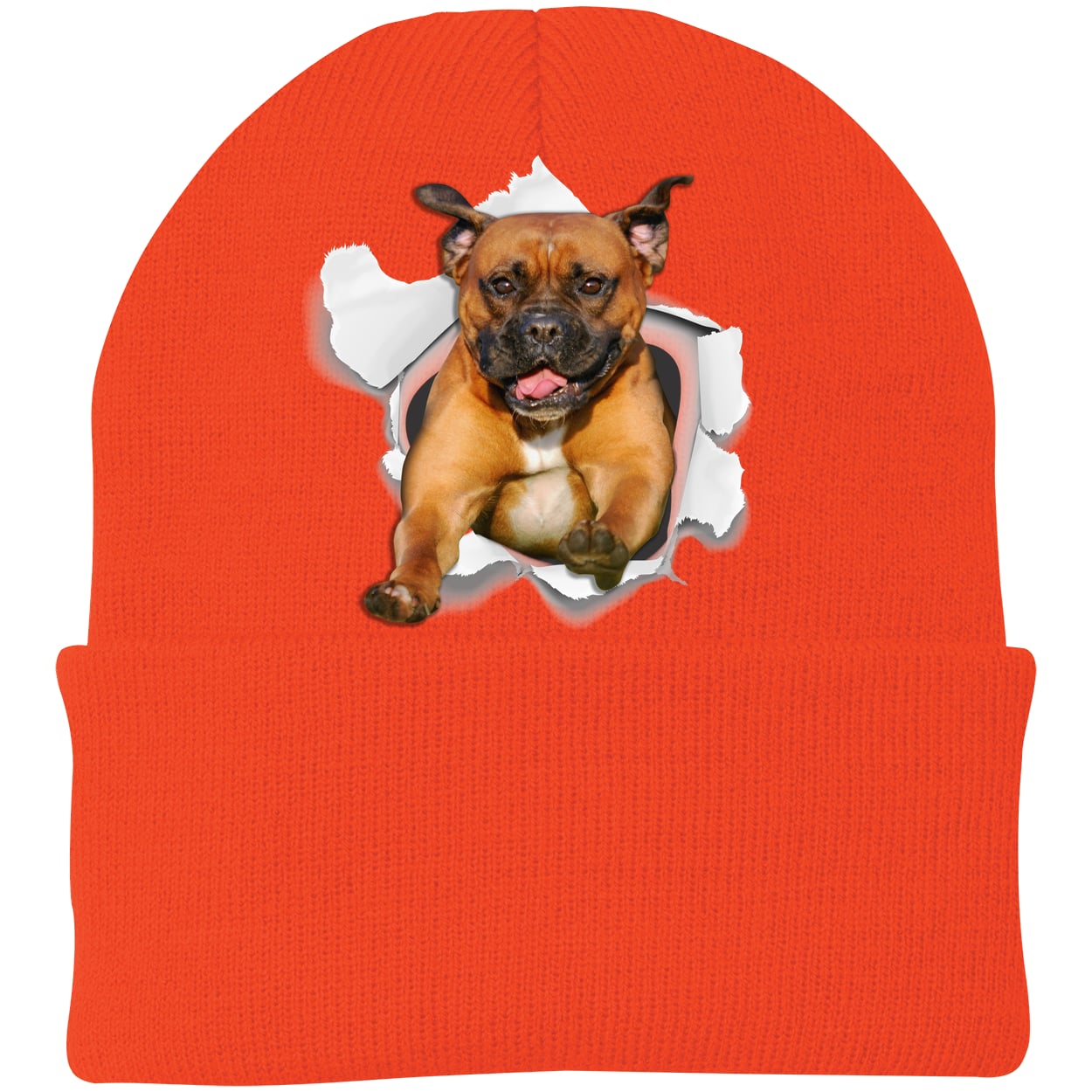 CP90 Port & Company Knit Beanie - Athletic Orange