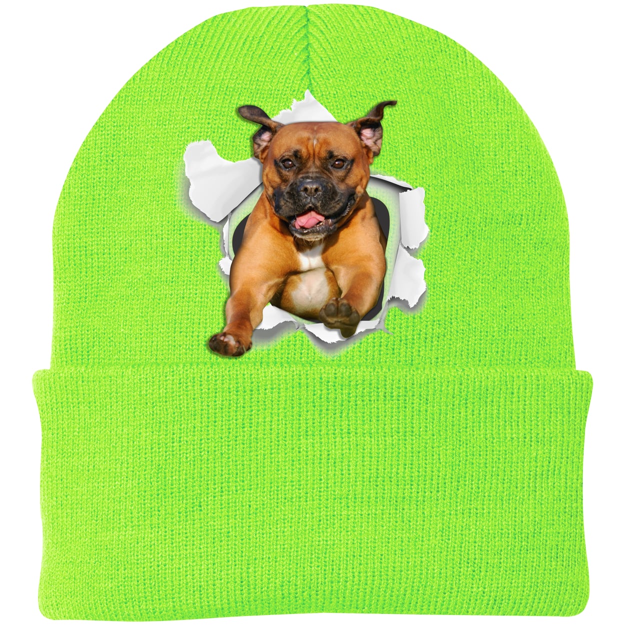 CP90 Port & Company Knit Beanie - Neon Green
