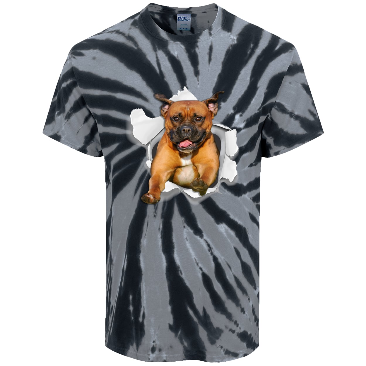 PC147 Port & Company Tie-Dye Tee - Black