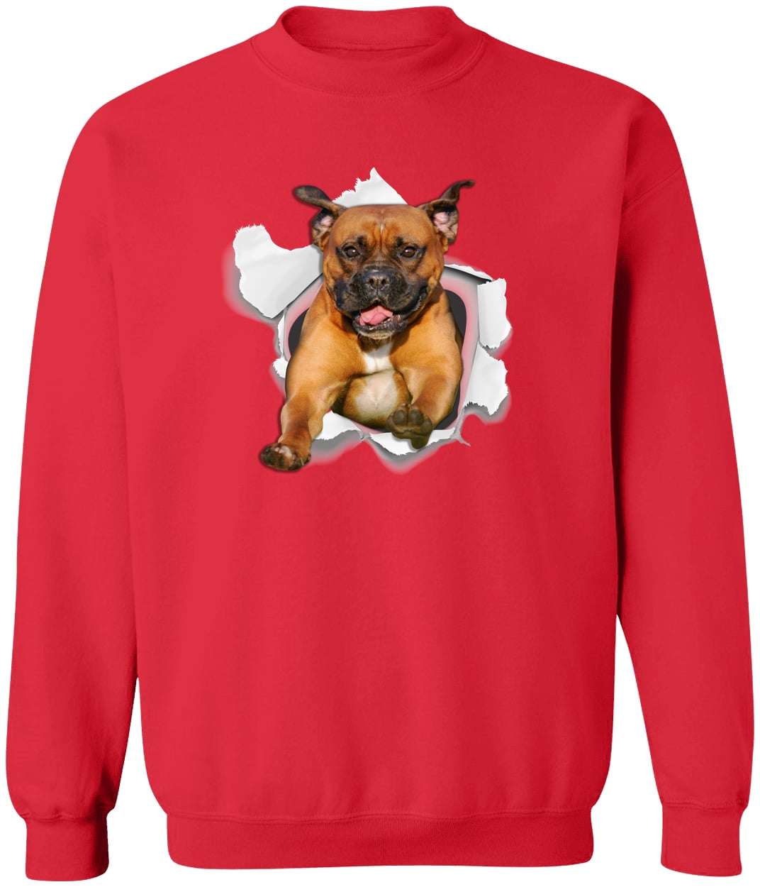 G180 Gildan Crewneck Pullover Sweatshirt - Red