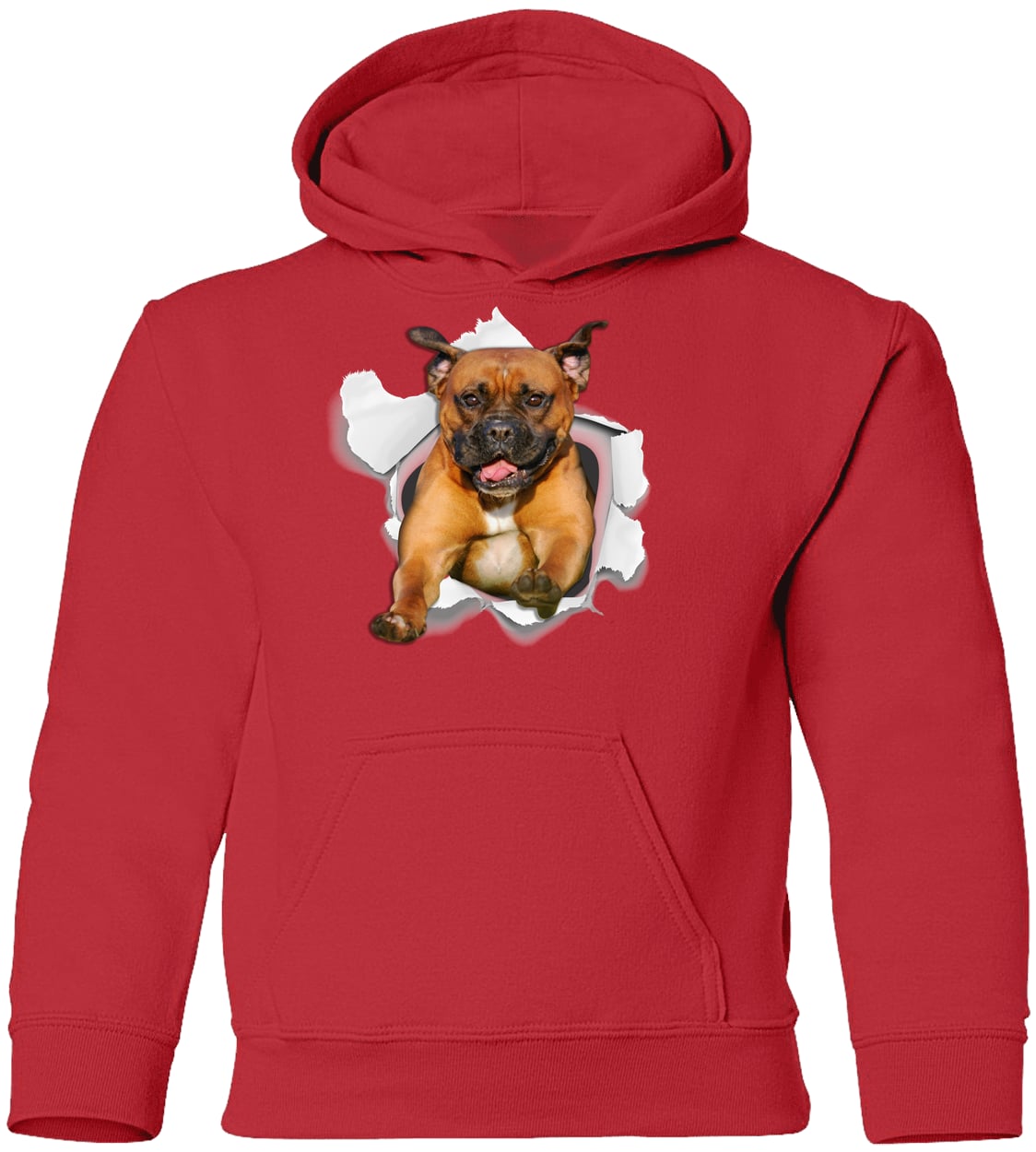 G185B Gildan Youth Pullover Hoodie - Red