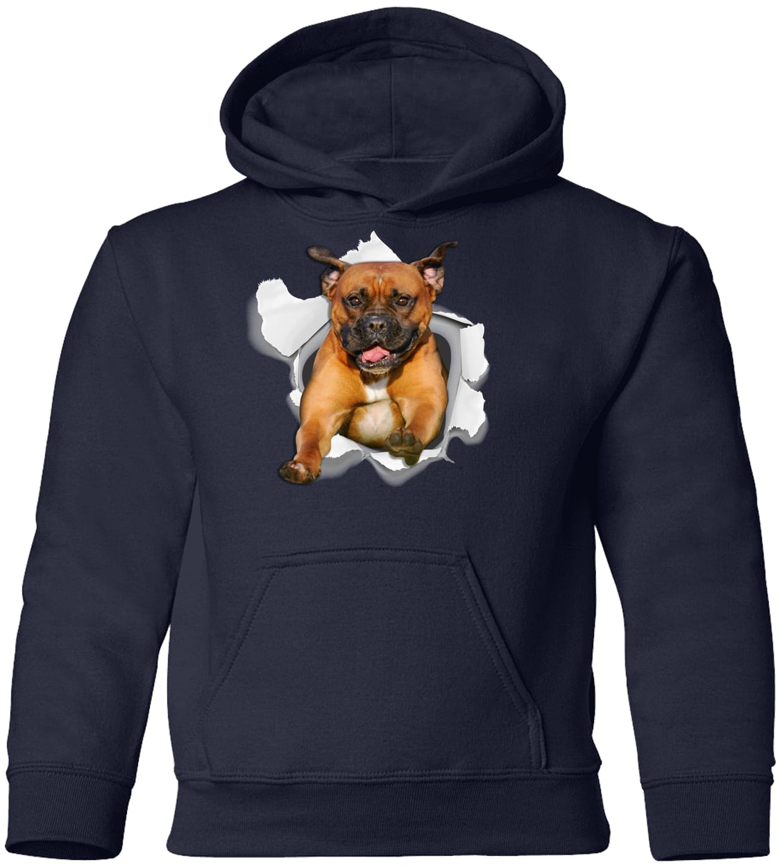 G185B Gildan Youth Pullover Hoodie - Navy