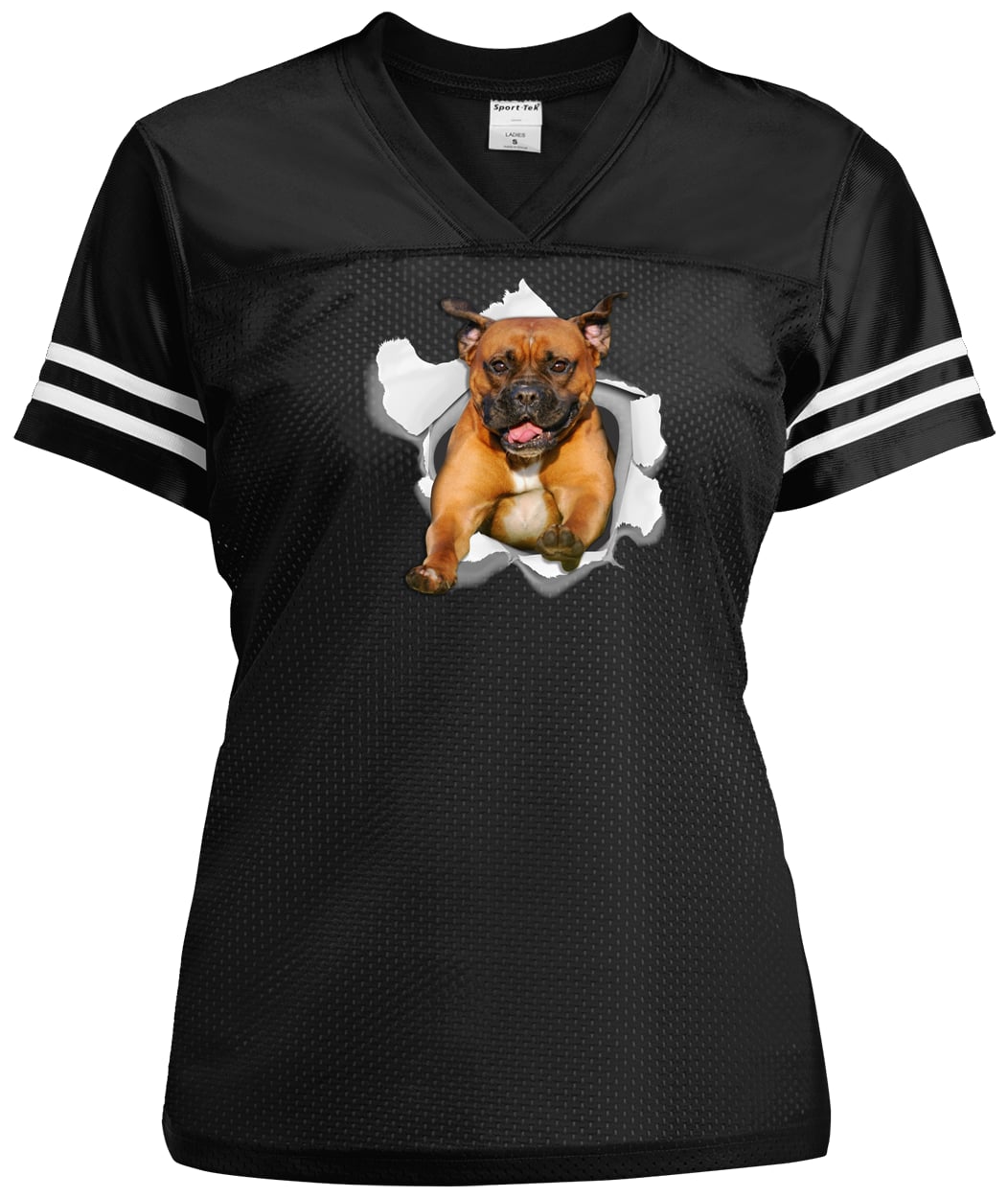 LST307 Sport-Tek Ladies' Replica Jersey - Black/White