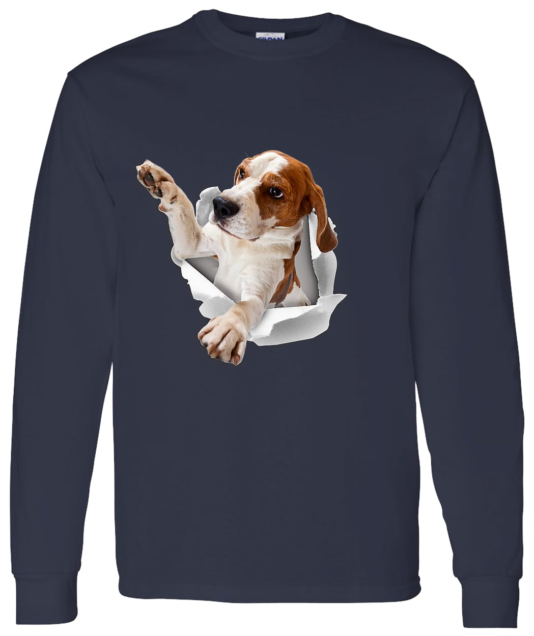 G540 LS T-Shirt 5.3 oz. - Navy
