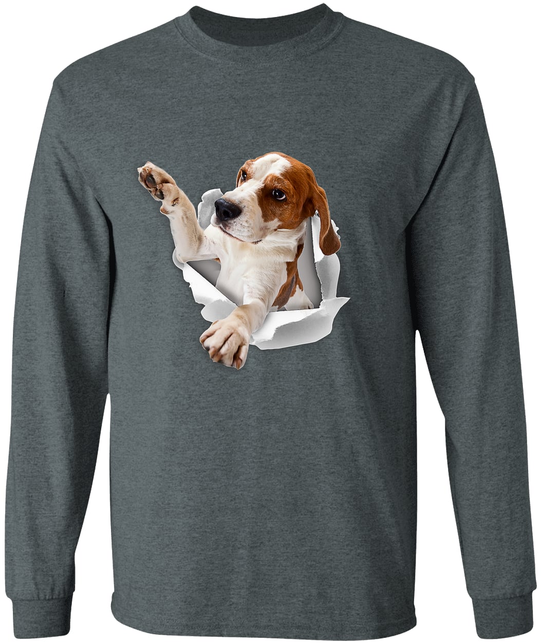 G540 LS T-Shirt 5.3 oz. - Dark Heather