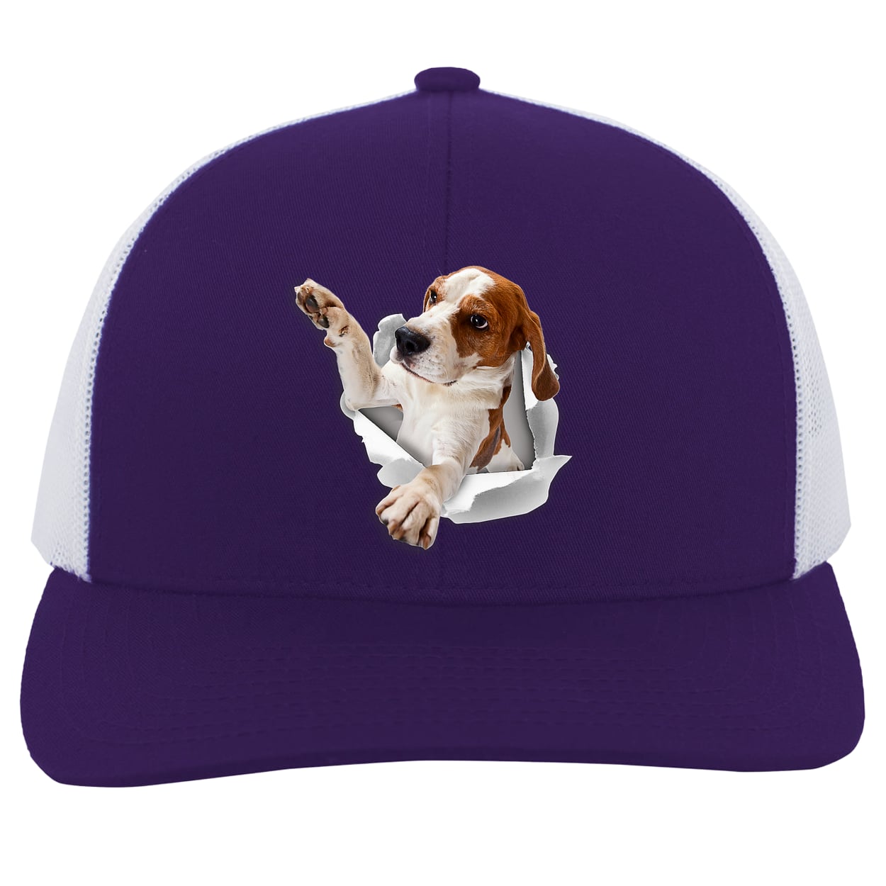 104C Trucker Snap Back - Purple/White