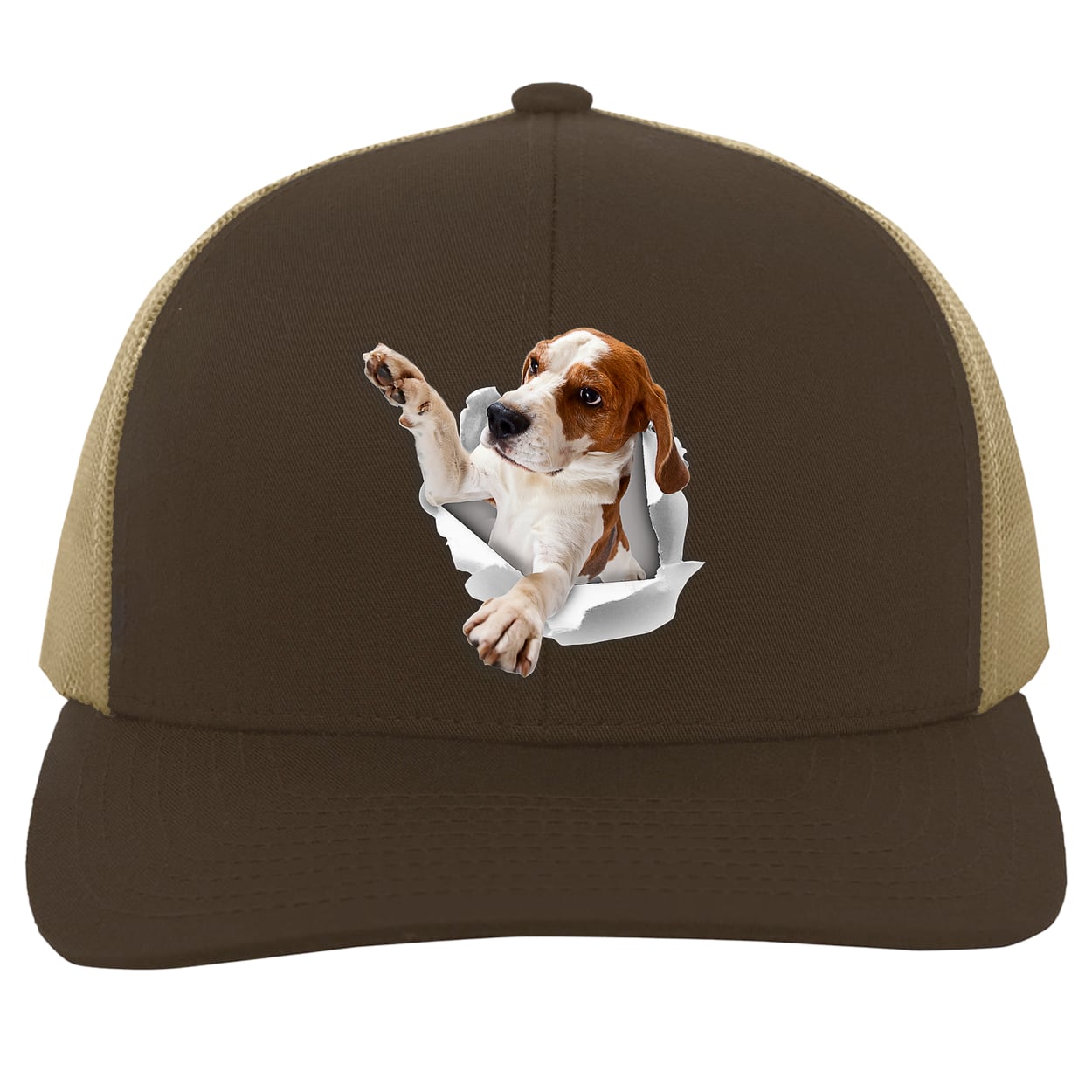 104C Trucker Snap Back - Brown/Khaki
