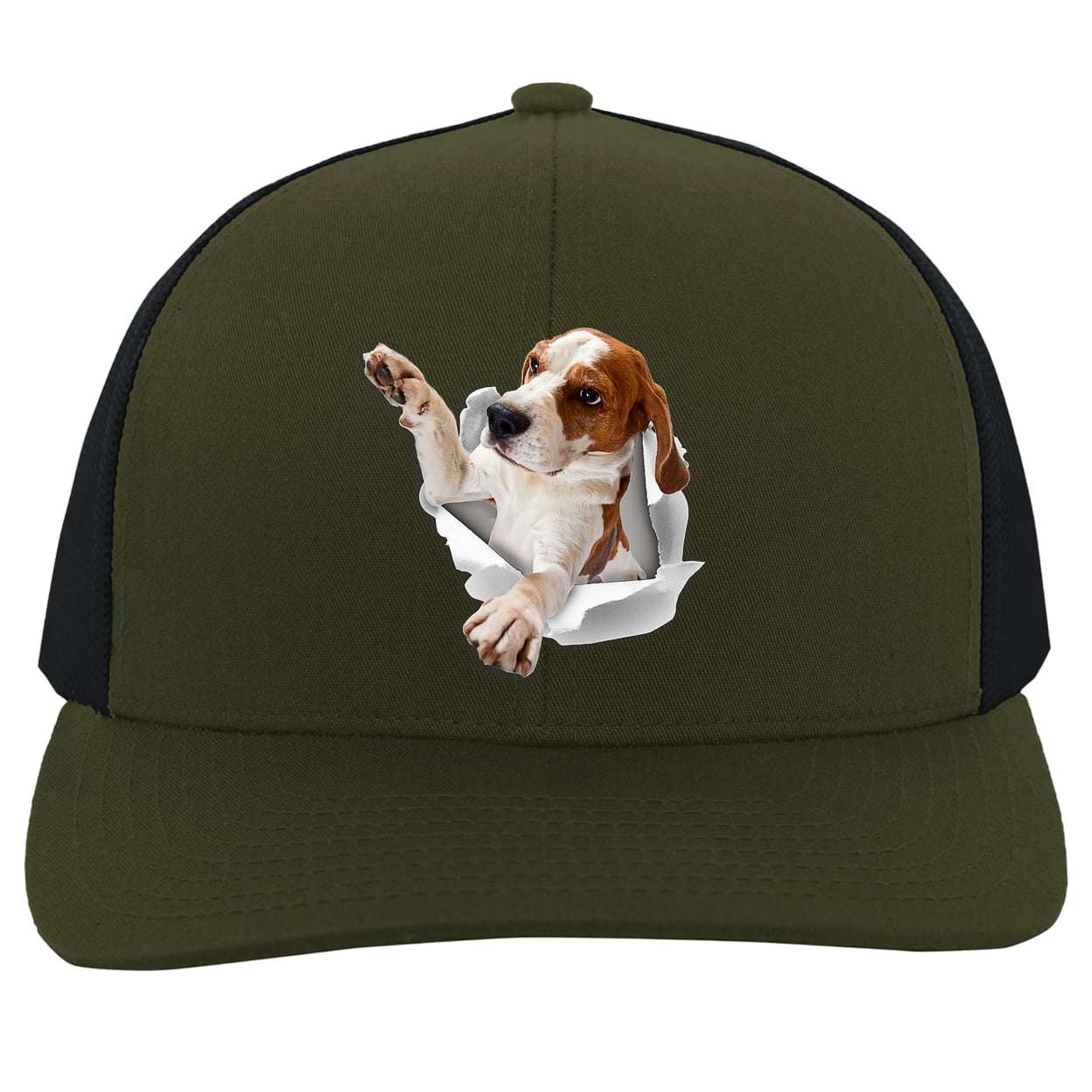 104C Trucker Snap Back - Moss/Charcoal