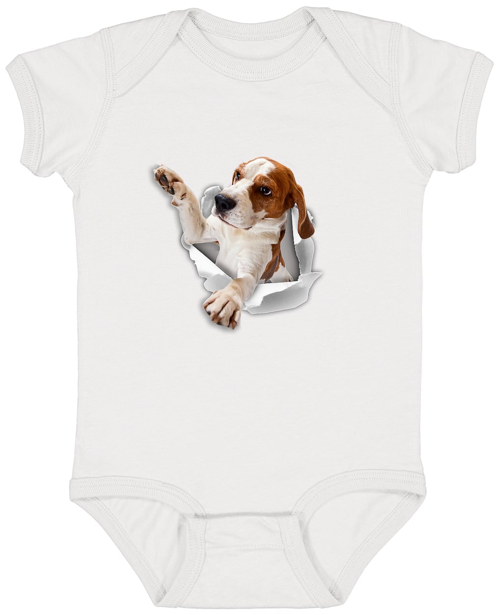 4424 Infant Fine Jersey Bodysuit - White