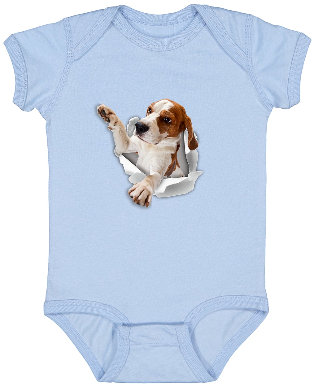 4424 Infant Fine Jersey Bodysuit - Light Blue
