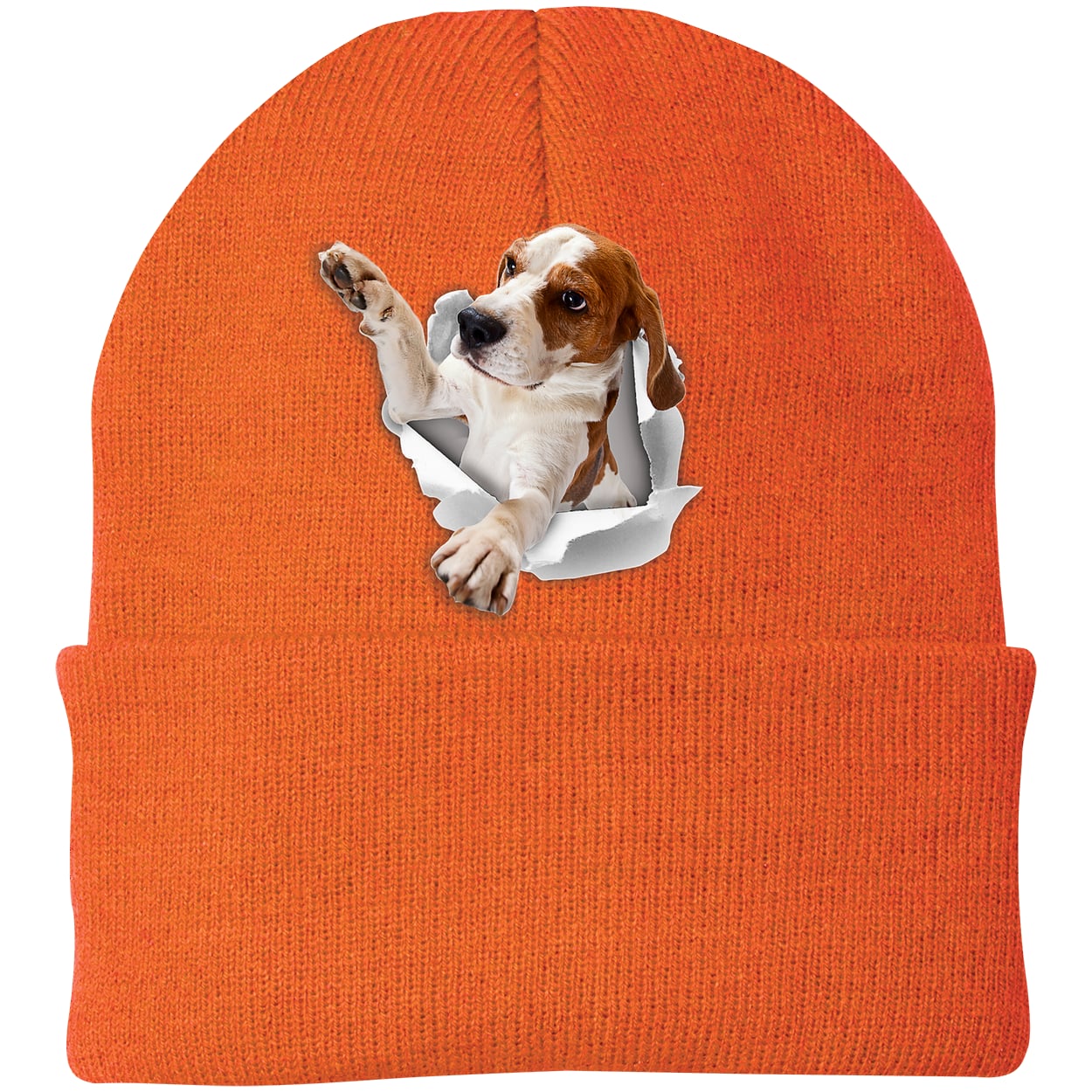 CP90 Port & Company Knit Beanie - Neon Orange