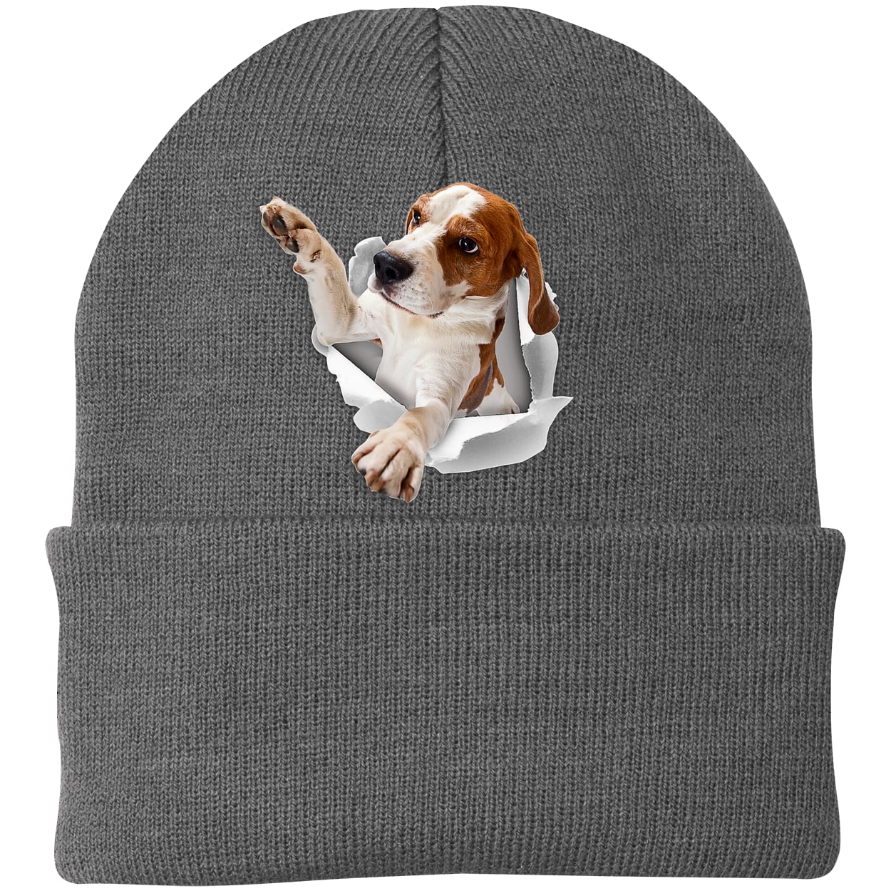 CP90 Port & Company Knit Beanie - Athletic Oxford