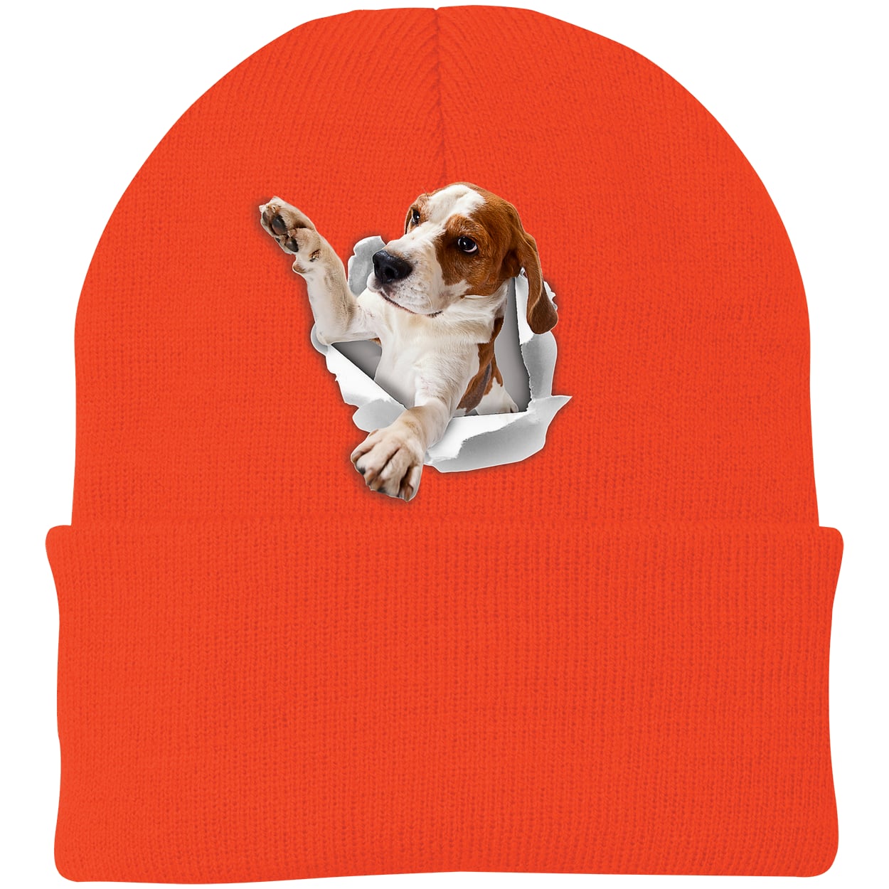 CP90 Port & Company Knit Beanie - Athletic Orange