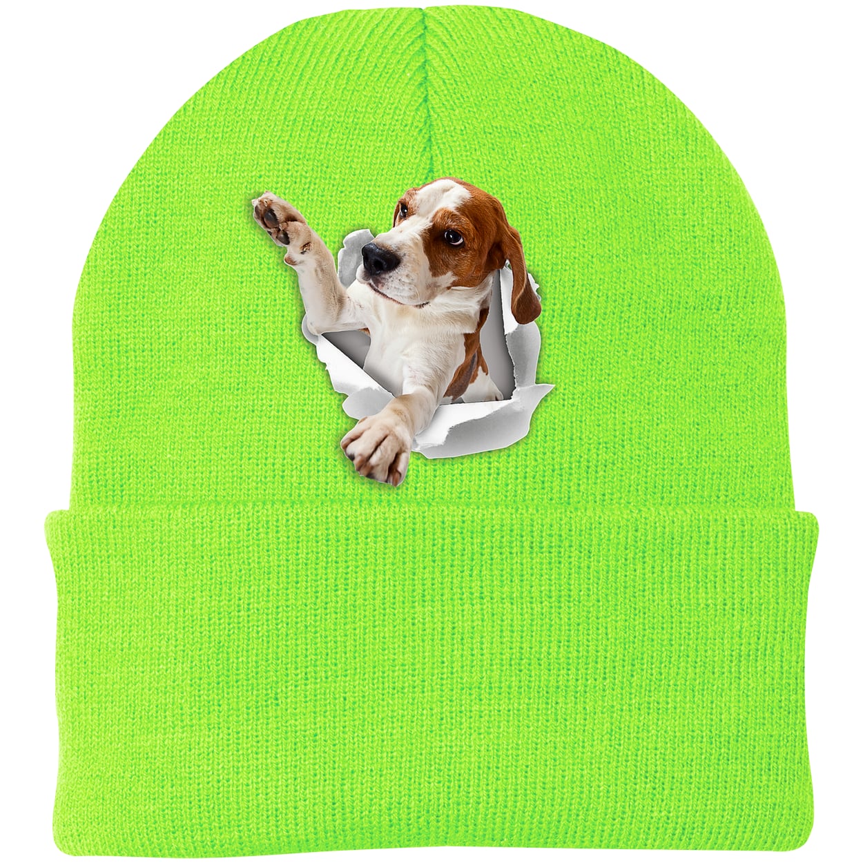 CP90 Port & Company Knit Beanie - Neon Green