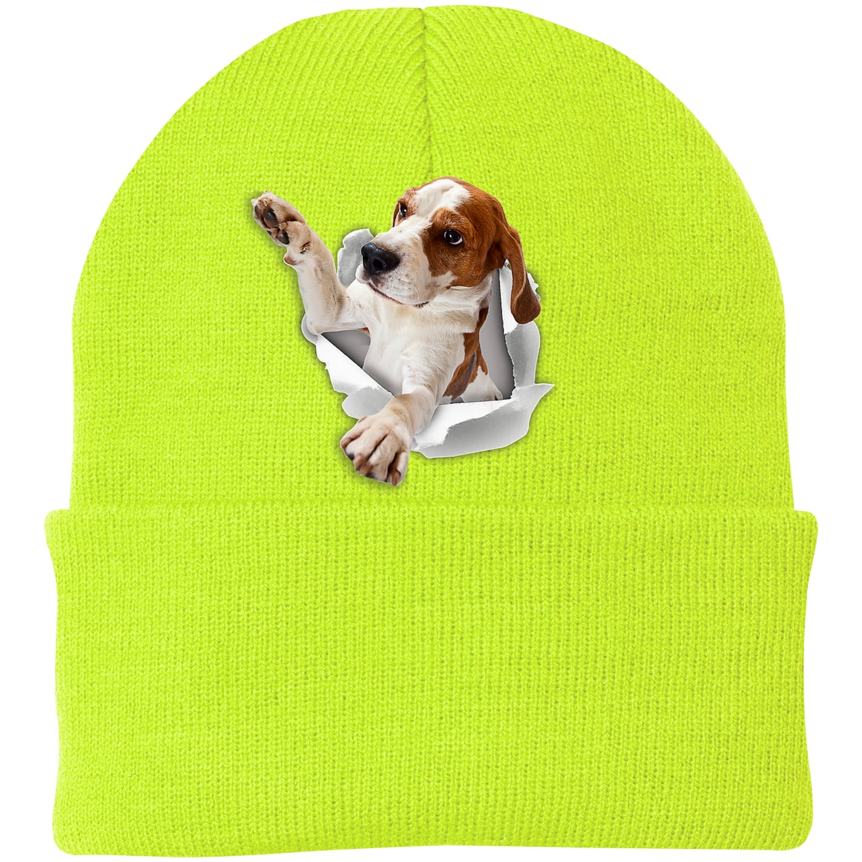 CP90 Port & Company Knit Beanie - Neon Yellow