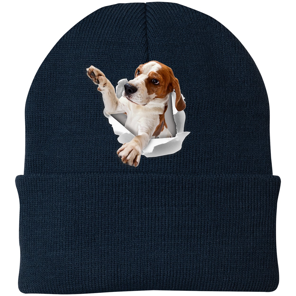 CP90 Port & Company Knit Beanie - Navy