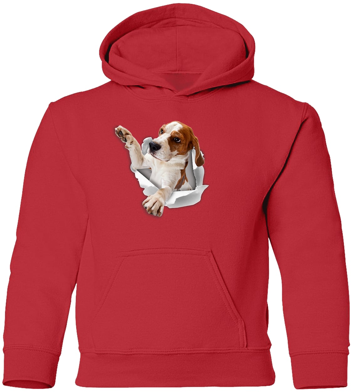 G185B Gildan Youth Pullover Hoodie - Red