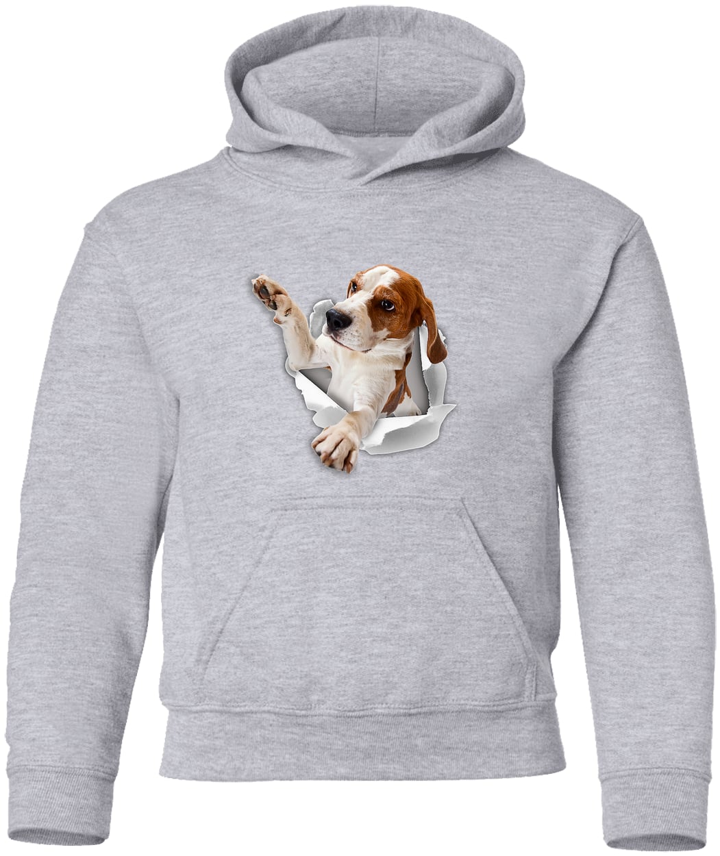 G185B Gildan Youth Pullover Hoodie - Sport Grey