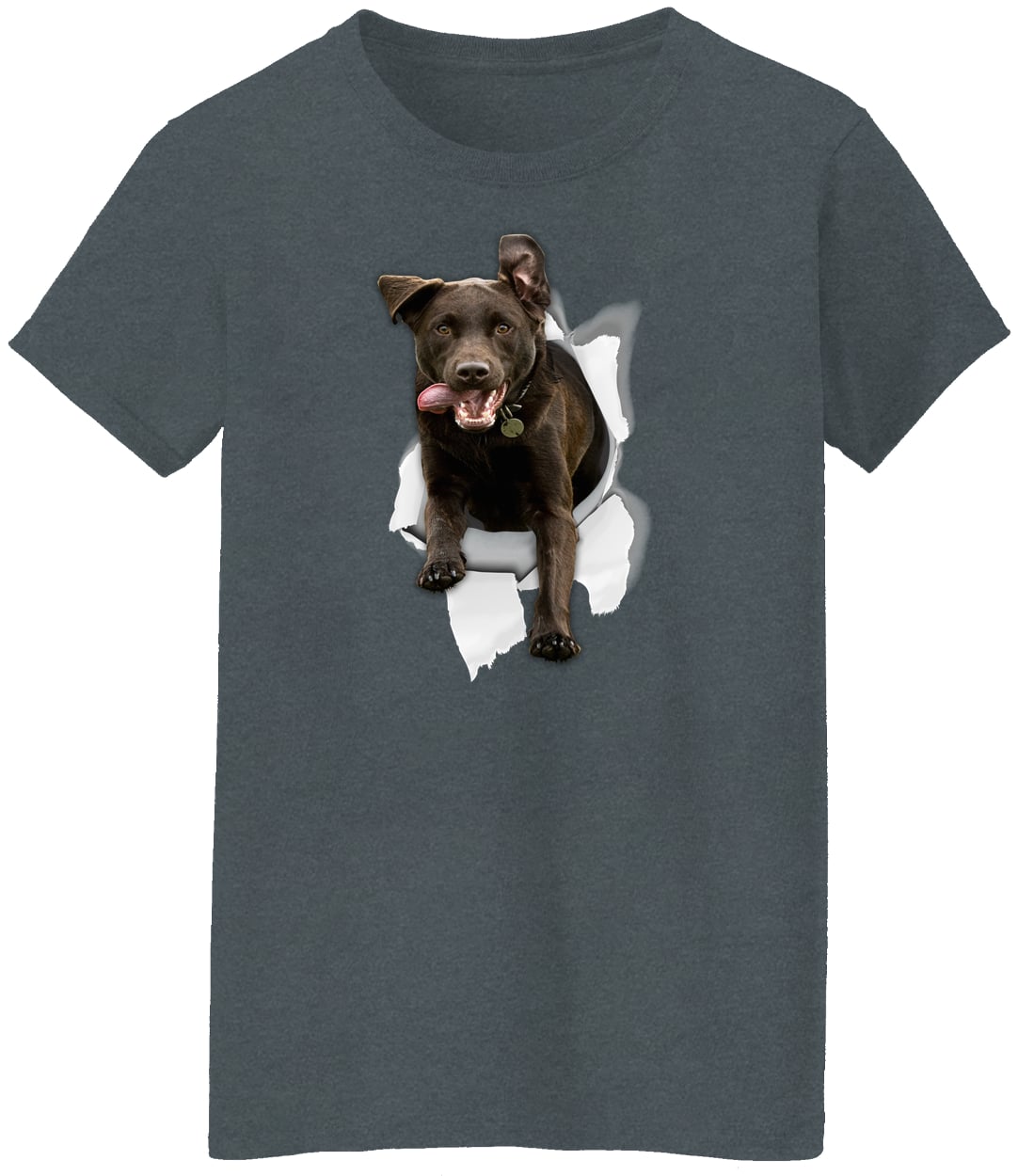 G500L Ladies' 5.3 oz. T-Shirt - Dark Heather
