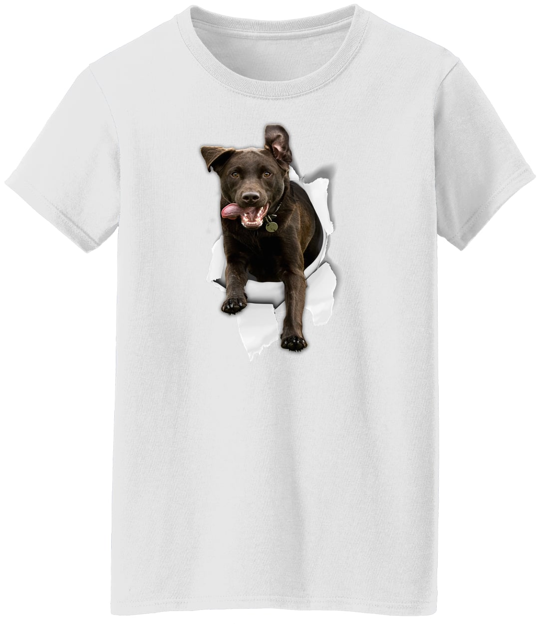 G500L Ladies' 5.3 oz. T-Shirt - White