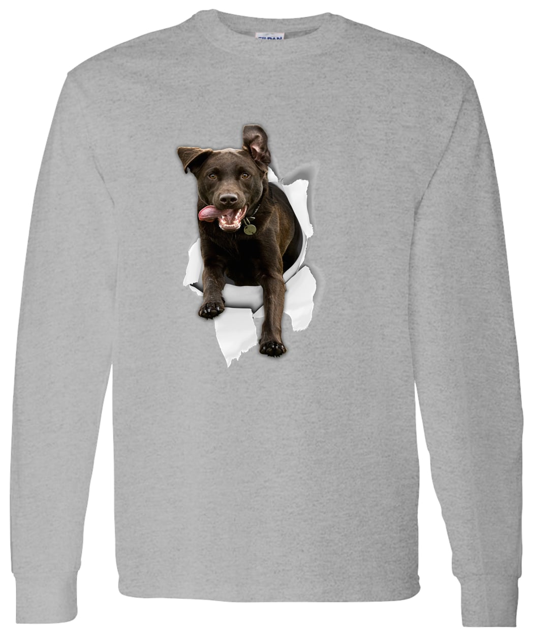 G540 LS T-Shirt 5.3 oz. - Sport Grey