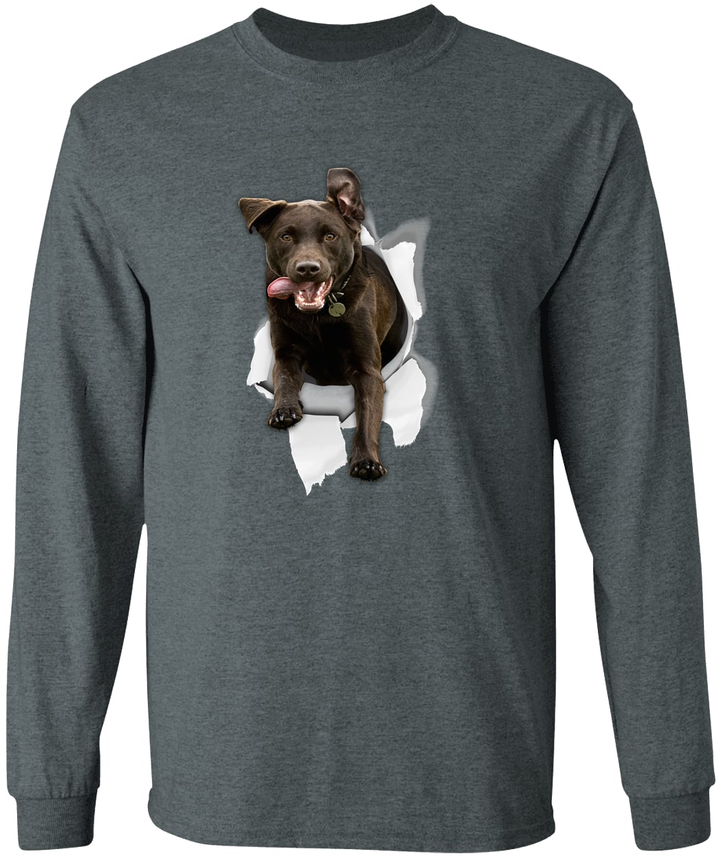 G540 LS T-Shirt 5.3 oz. - Dark Heather