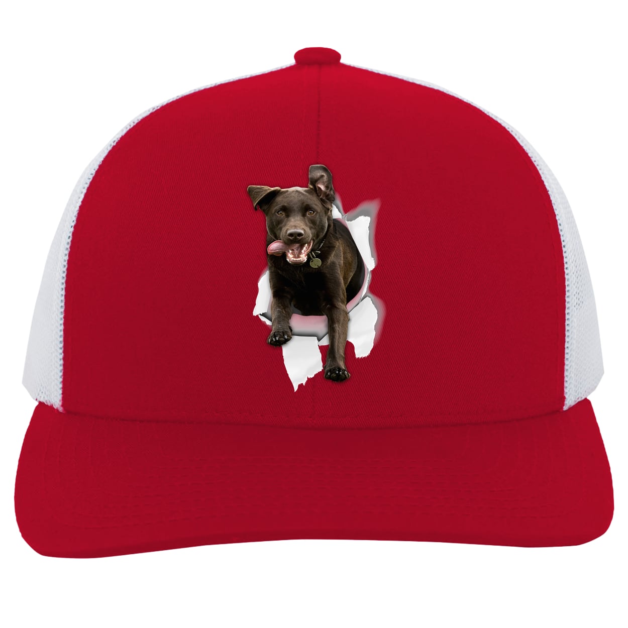 104C Trucker Snap Back - Red/White