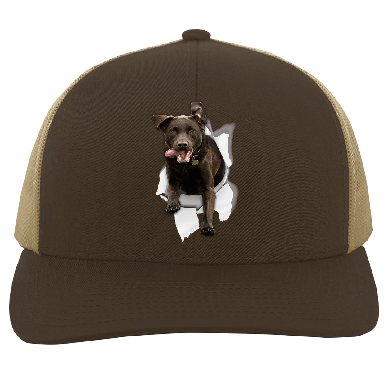 104C Trucker Snap Back - Brown/Khaki