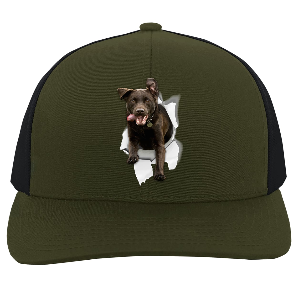 104C Trucker Snap Back - Moss/Charcoal