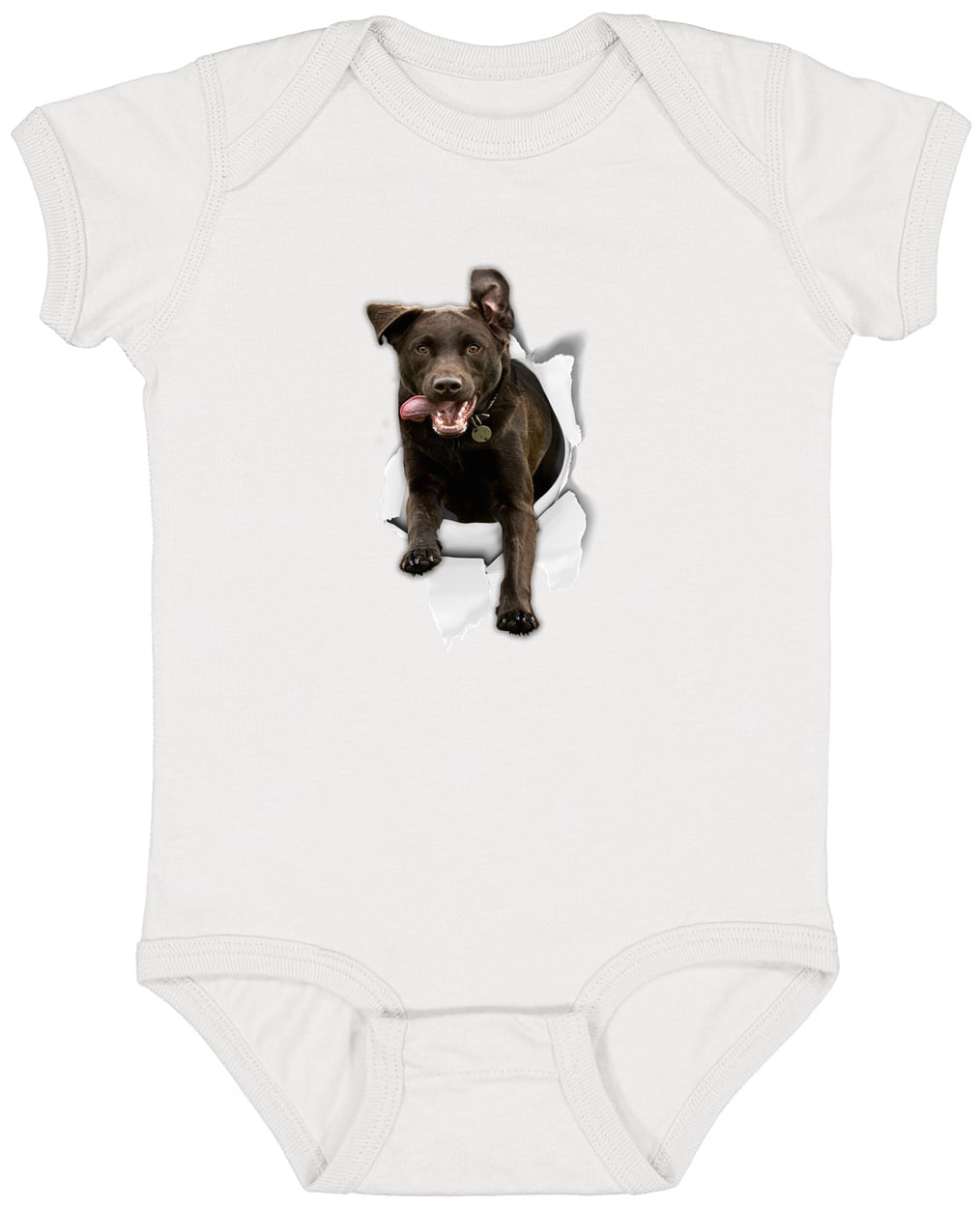 4424 Infant Fine Jersey Bodysuit - White