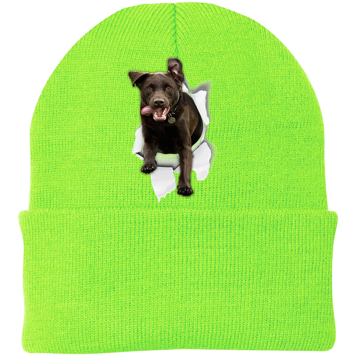 CP90 Port & Company Knit Beanie - Neon Green