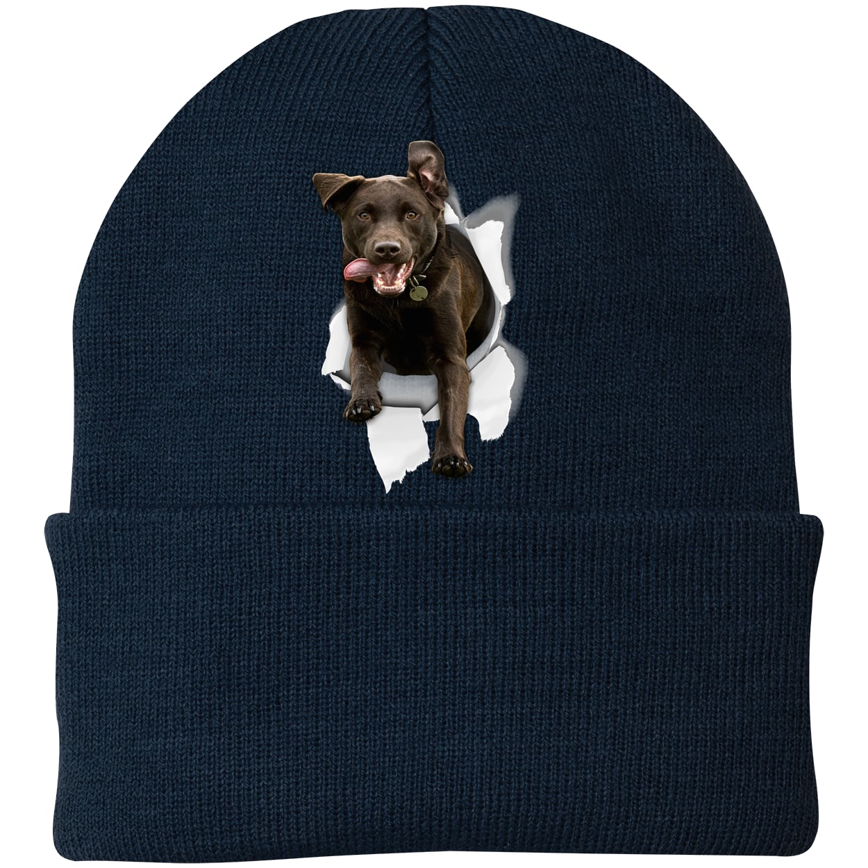 CP90 Port & Company Knit Beanie - Navy