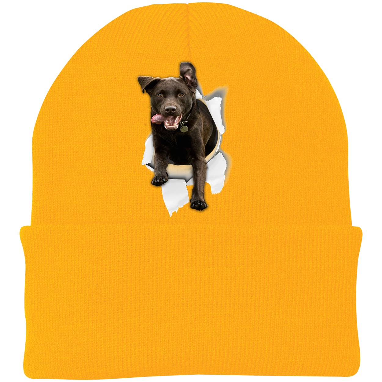 CP90 Port & Company Knit Beanie - Athletic Gold