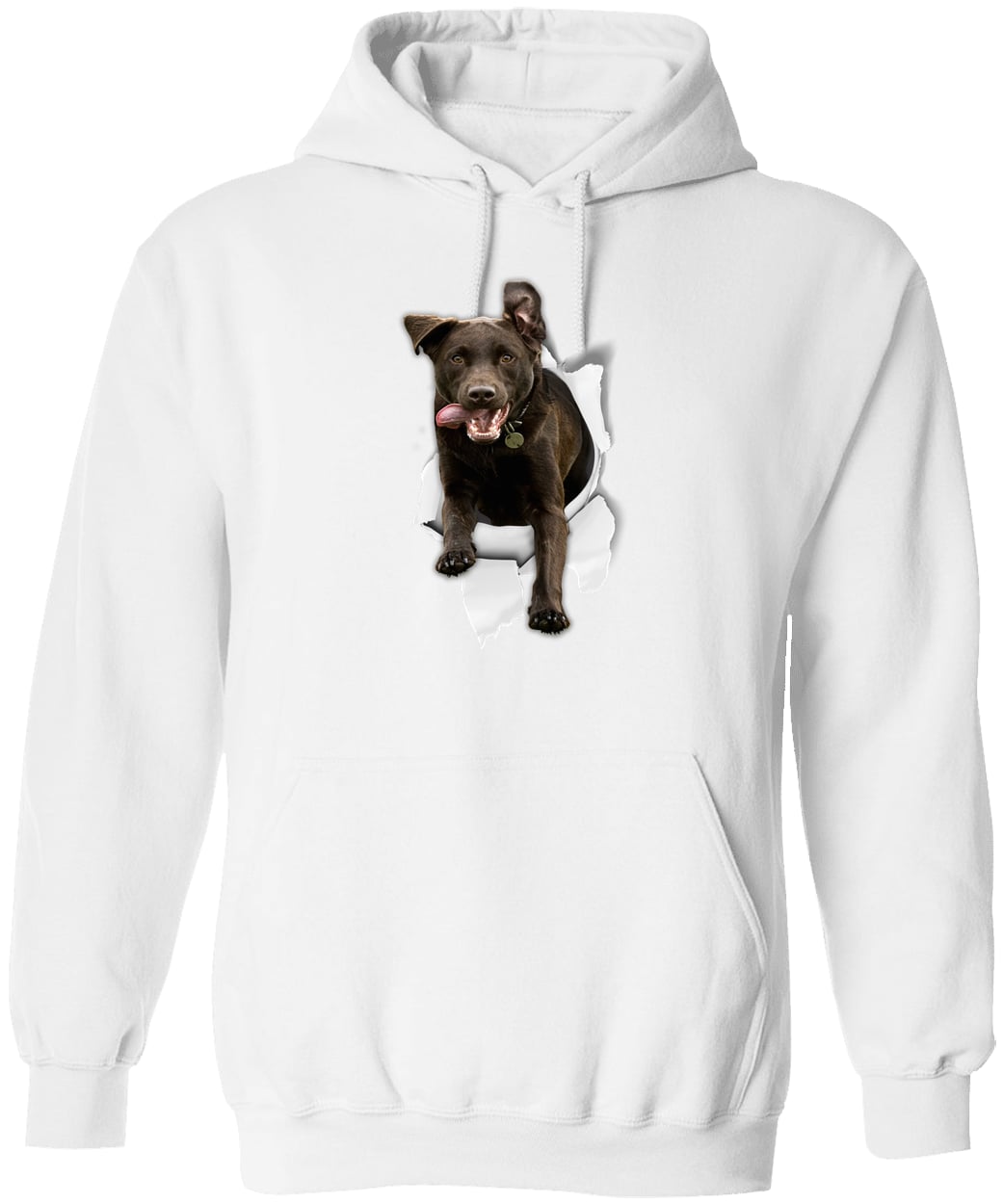 G185 Gildan Pullover Hoodie - White
