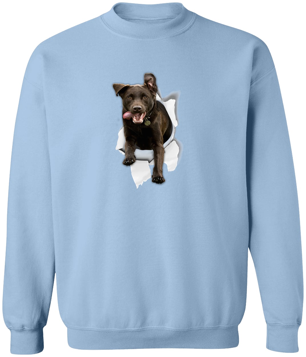 G180 Gildan Crewneck Pullover Sweatshirt - Light Blue