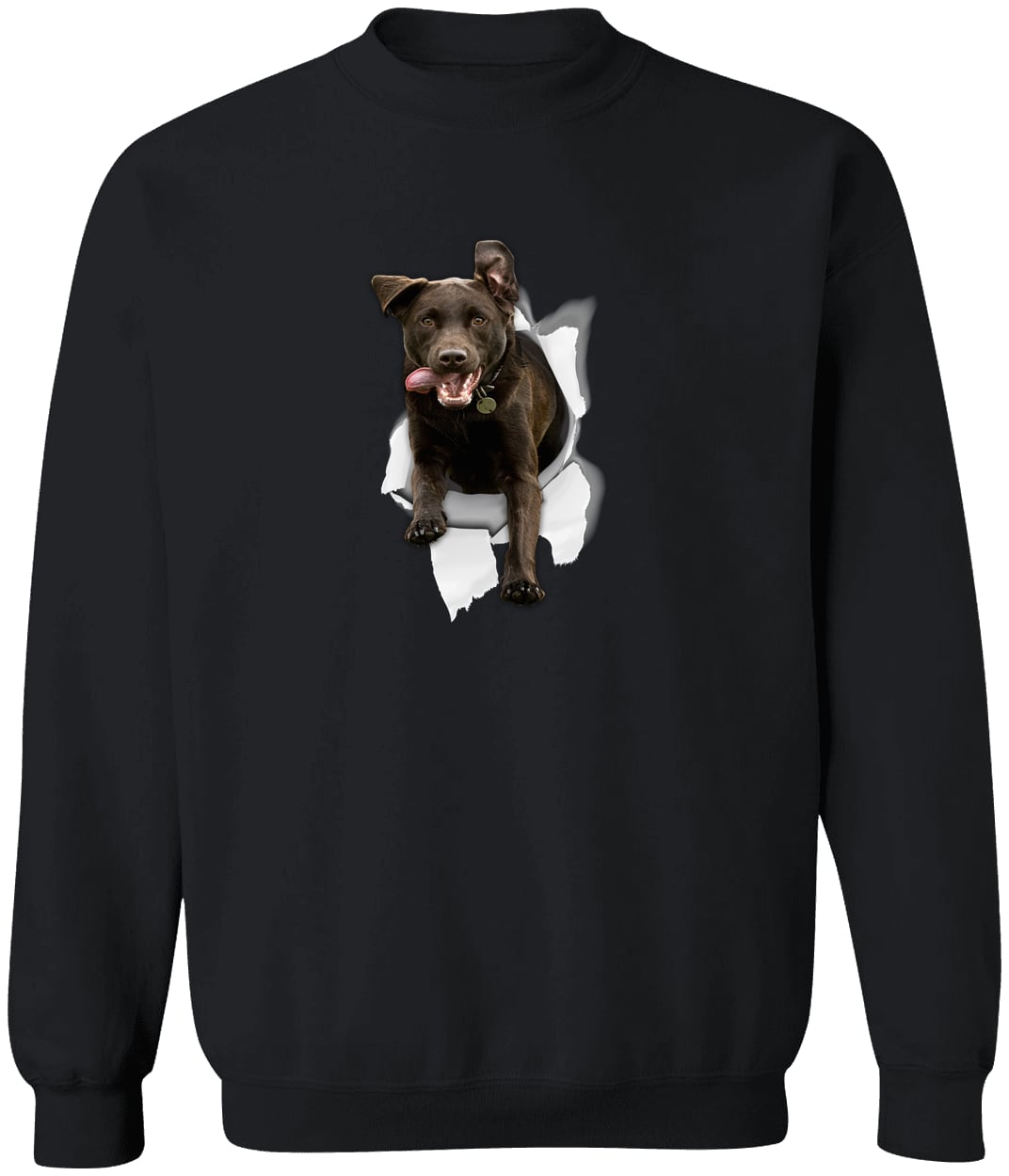 G180 Gildan Crewneck Pullover Sweatshirt - Black