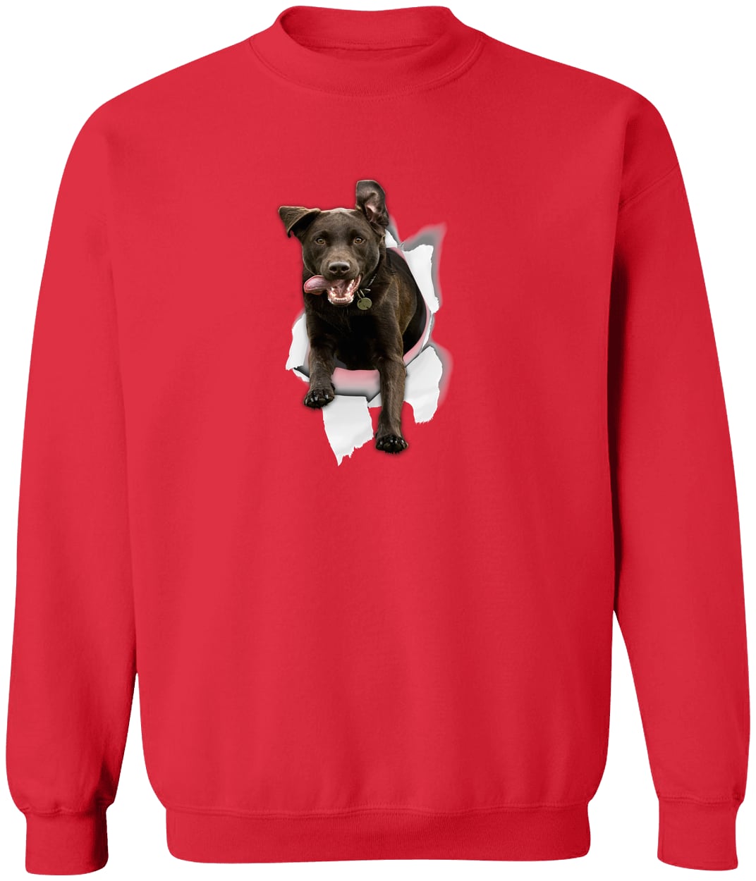 G180 Gildan Crewneck Pullover Sweatshirt - Red