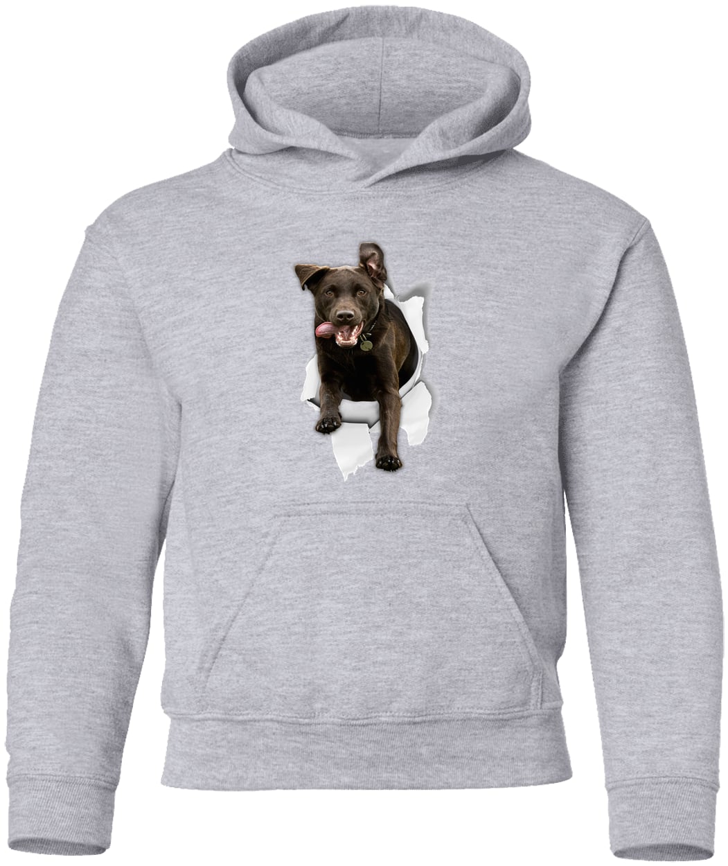 G185B Gildan Youth Pullover Hoodie - Sport Grey