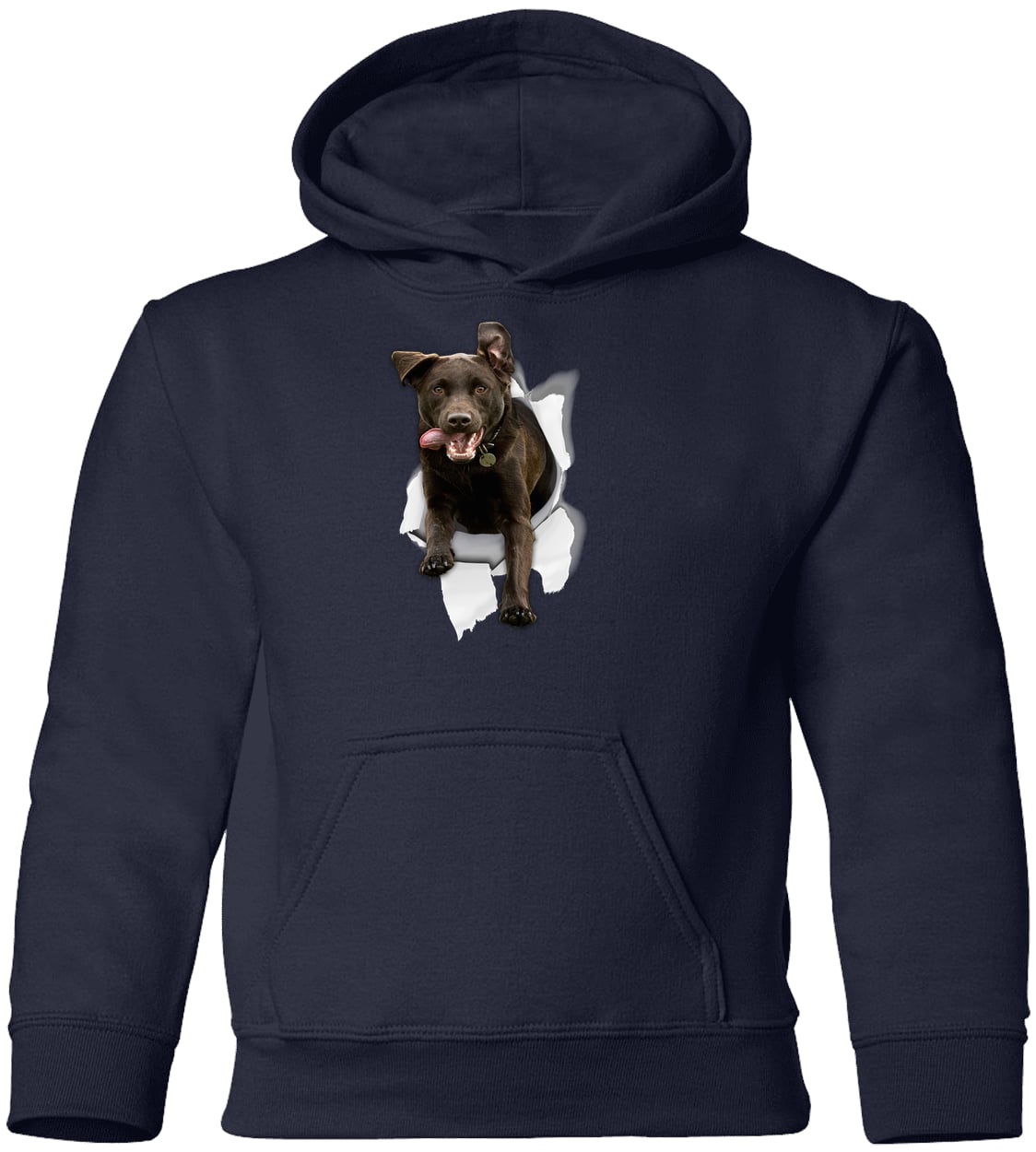 G185B Gildan Youth Pullover Hoodie - Navy
